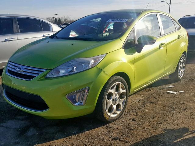 3FADP4CJ4BM219574 - 2011 FORD FIESTA SEL GREEN photo 2