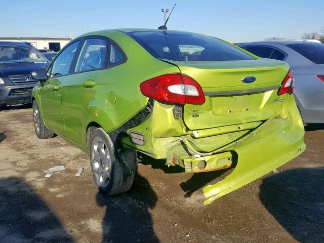 3FADP4CJ4BM219574 - 2011 FORD FIESTA SEL GREEN photo 3