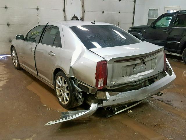 1G6DX67D570193316 - 2007 CADILLAC STS-V SILVER photo 3