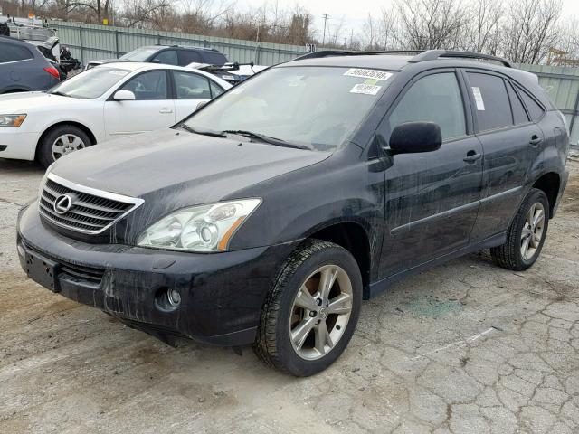 JTJHW31U460022898 - 2006 LEXUS RX 400 BLACK photo 2