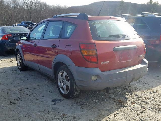 5Y2SL62843Z468125 - 2003 PONTIAC VIBE RED photo 3