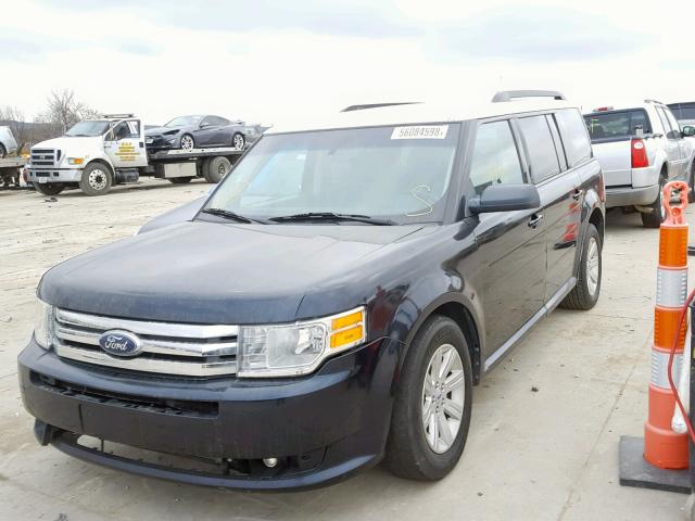 2FMGK5BC9ABB00073 - 2010 FORD FLEX SE BLUE photo 2