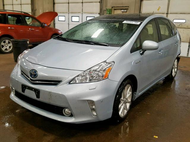 JTDZN3EU5E3363518 - 2014 TOYOTA PRIUS V SILVER photo 2