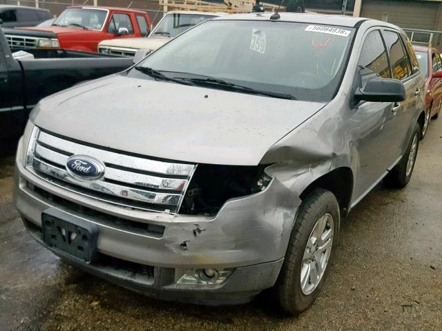 2FMDK38C68BA20562 - 2008 FORD EDGE SEL SILVER photo 2