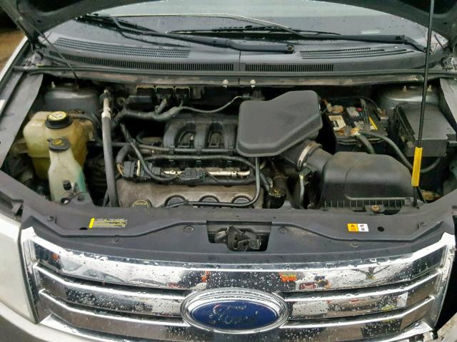 2FMDK38C68BA20562 - 2008 FORD EDGE SEL SILVER photo 7