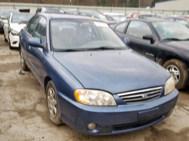 KNAFB121X35222971 - 2003 KIA SPECTRA BA BLUE photo 1