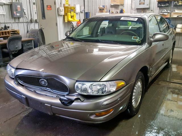 1G4HP54K1YU218004 - 2000 BUICK LESABRE CU TAN photo 2