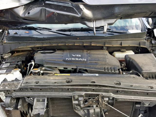 1N6AA1E53HN575328 - 2017 NISSAN TITAN SV SILVER photo 7