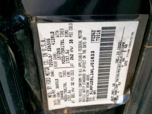 5LMFU28L1WLJ01833 - 1998 LINCOLN NAVIGATOR Qara foto 10