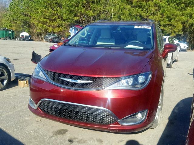 2C4RC1BG1HR513208 - 2017 CHRYSLER PACIFICA T BURGUNDY photo 2