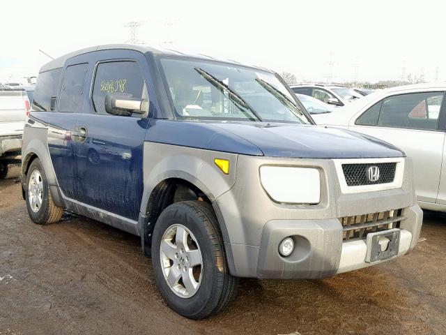 5J6YH285X3L009986 - 2003 HONDA ELEMENT EX BLUE photo 1