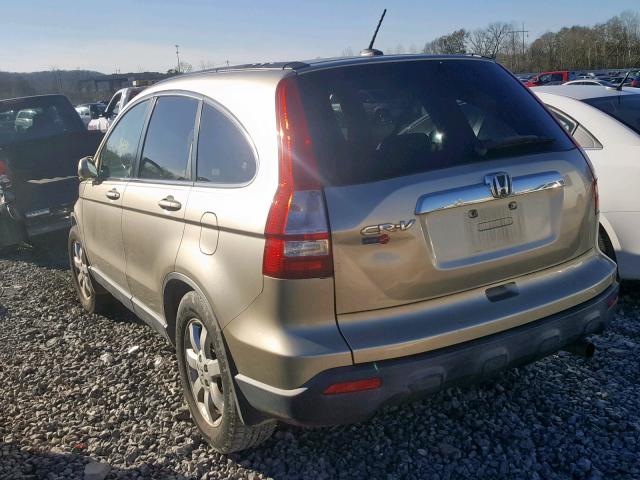 JHLRE38727C009287 - 2007 HONDA CR-V EXL GOLD photo 3