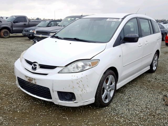 JM1CR29L660127517 - 2006 MAZDA 5 WHITE photo 2