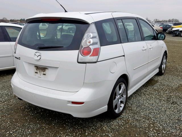 JM1CR29L660127517 - 2006 MAZDA 5 WHITE photo 4