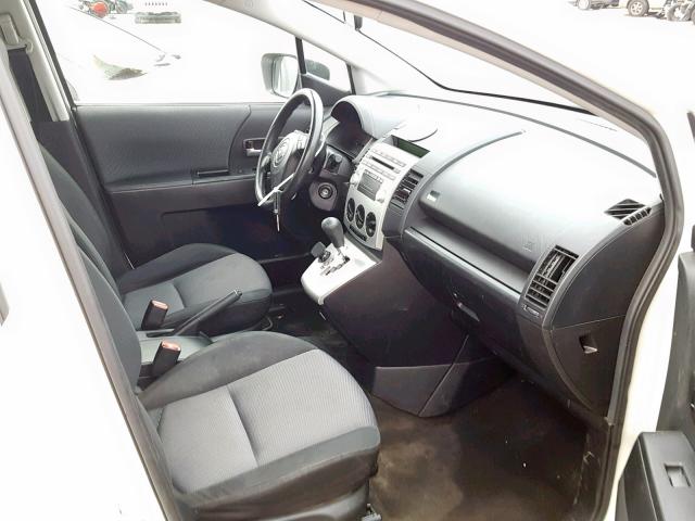 JM1CR29L660127517 - 2006 MAZDA 5 WHITE photo 5