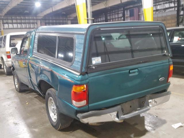 1FTYR10C3WPA54370 - 1998 FORD RANGER GREEN photo 3