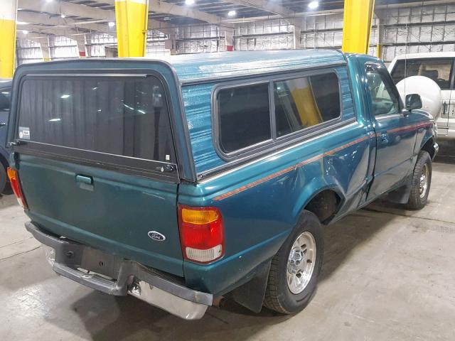 1FTYR10C3WPA54370 - 1998 FORD RANGER GREEN photo 4