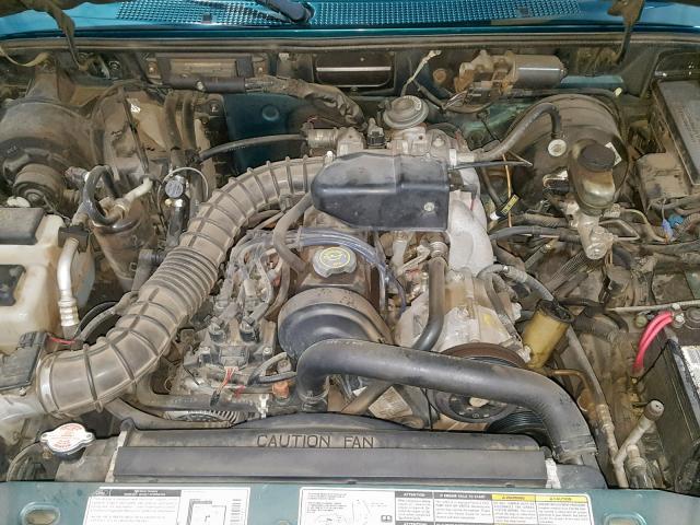 1FTYR10C3WPA54370 - 1998 FORD RANGER GREEN photo 7