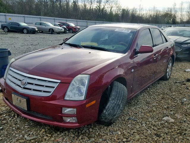 1G6DW677960125063 - 2006 CADILLAC STS BURGUNDY photo 2