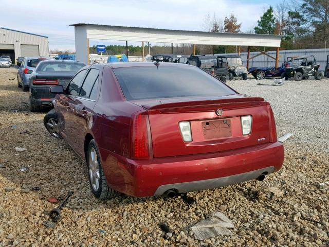 1G6DW677960125063 - 2006 CADILLAC STS BURGUNDY photo 3