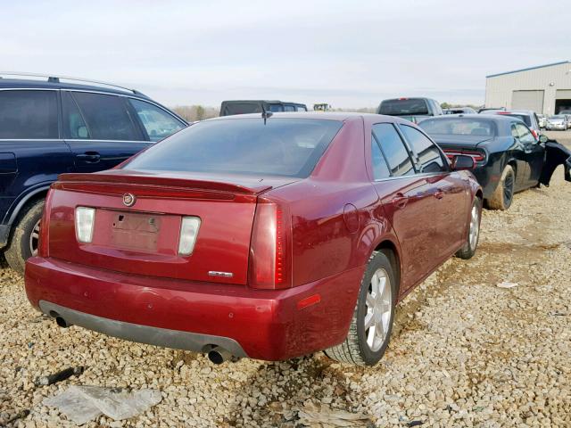 1G6DW677960125063 - 2006 CADILLAC STS BURGUNDY photo 4