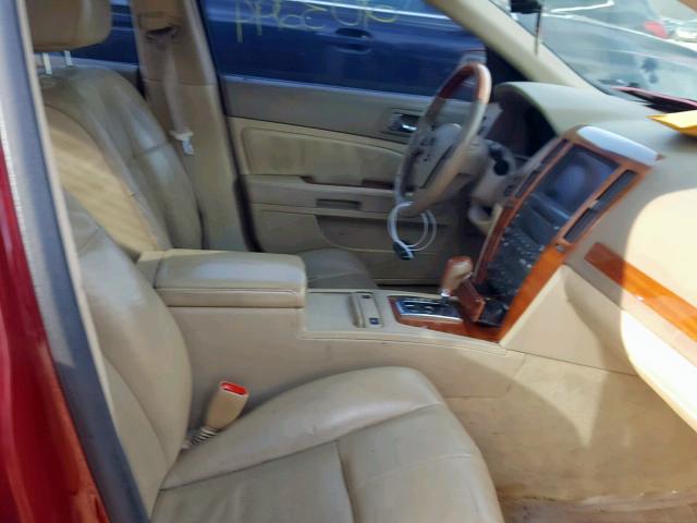 1G6DW677960125063 - 2006 CADILLAC STS BURGUNDY photo 5