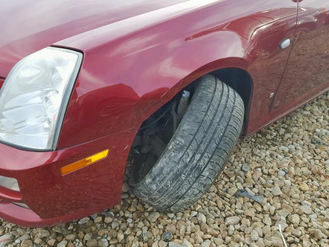 1G6DW677960125063 - 2006 CADILLAC STS BURGUNDY photo 9