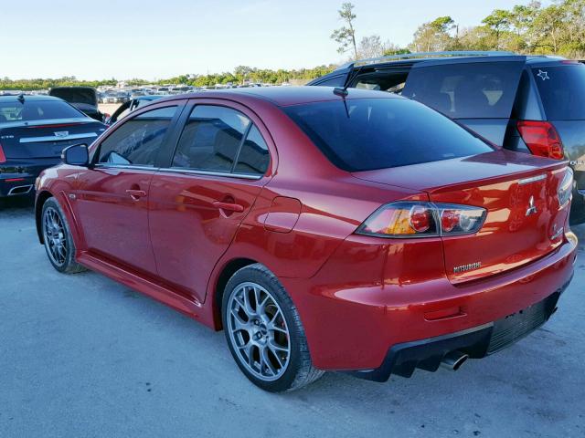 JA32W5FV5FU005511 - 2015 MITSUBISHI LANCER EVO BURGUNDY photo 3