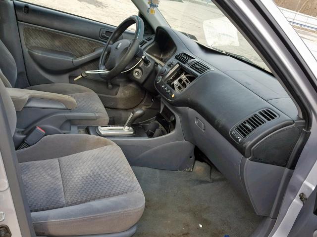 1HGES16405L014990 - 2005 HONDA CIVIC DX SILVER photo 5