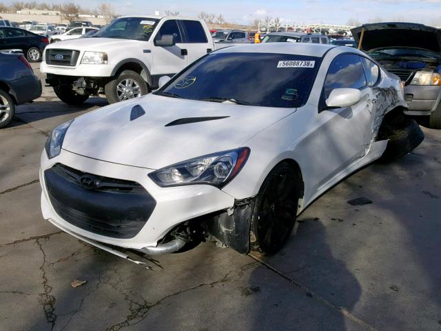 KMHHT6KD8DU110107 - 2013 HYUNDAI GENESIS CO WHITE photo 2