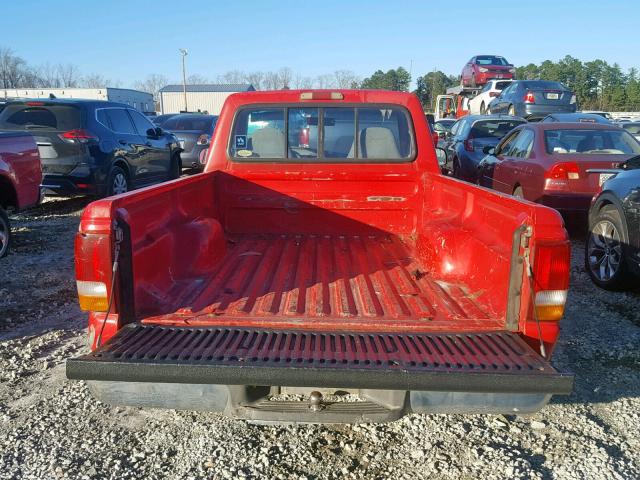 1FTCR10UXTUA18014 - 1996 FORD RANGER RED photo 9