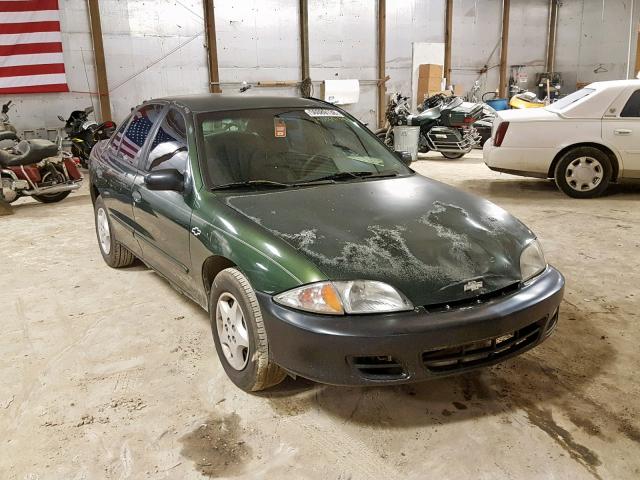 1G1JC524717316103 - 2001 CHEVROLET CAVALIER B GREEN photo 1