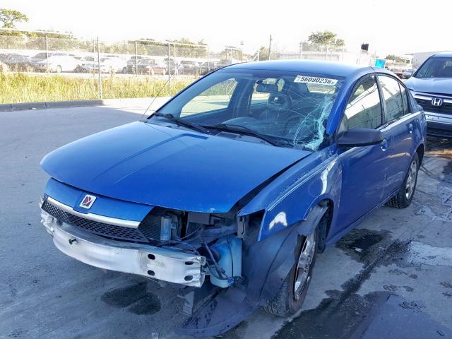 1G8AJ52F64Z196599 - 2004 SATURN ION LEVEL BLUE photo 2