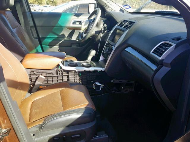 1FMHK7F89CGA12934 - 2012 FORD EXPLORER L BROWN photo 5