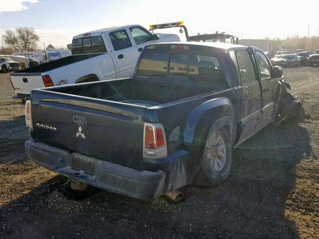 1Z7HT38KX6S574785 - 2006 MITSUBISHI RAIDER DUR BLUE photo 4