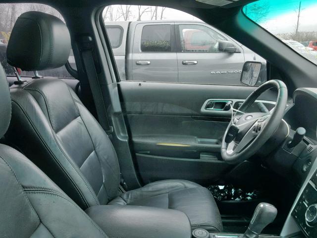 1FM5K8F8XFGA78051 - 2015 FORD EXPLORER L SILVER photo 5