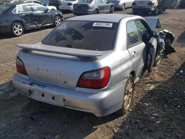 JF1GD29632H524064 - 2002 SUBARU IMPREZA WR GRAY photo 4