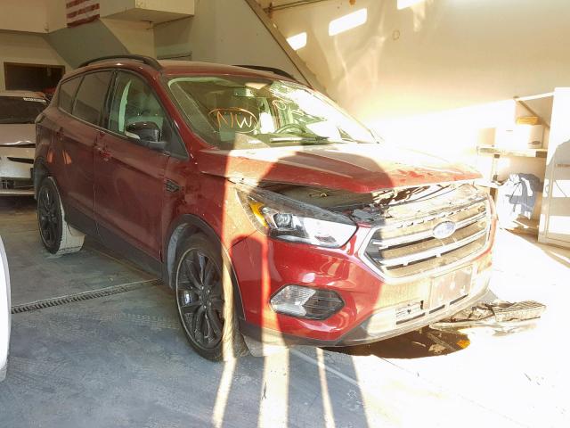 1FMCU0JD5HUC04845 - 2017 FORD ESCAPE TIT MAROON photo 1