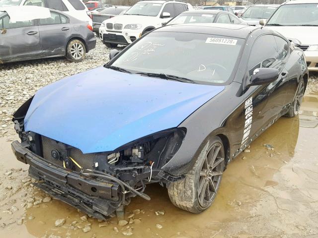 KMHHT6KD9AU014188 - 2010 HYUNDAI GENESIS CO BLACK photo 2