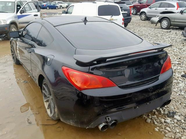 KMHHT6KD9AU014188 - 2010 HYUNDAI GENESIS CO BLACK photo 3