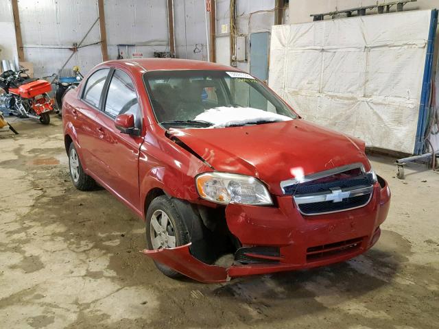 KL1TD5DE2AB044471 - 2010 CHEVROLET AVEO LS RED photo 1