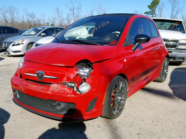 3C3CFFJH6DT668028 - 2013 FIAT 500 ABARTH RED photo 2