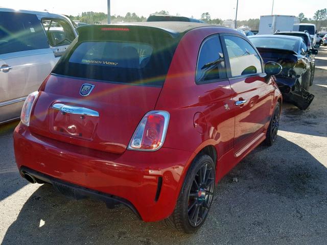 3C3CFFJH6DT668028 - 2013 FIAT 500 ABARTH RED photo 4