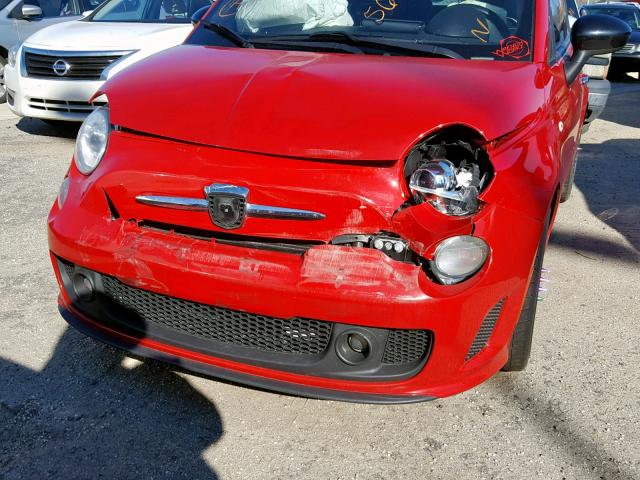 3C3CFFJH6DT668028 - 2013 FIAT 500 ABARTH RED photo 9