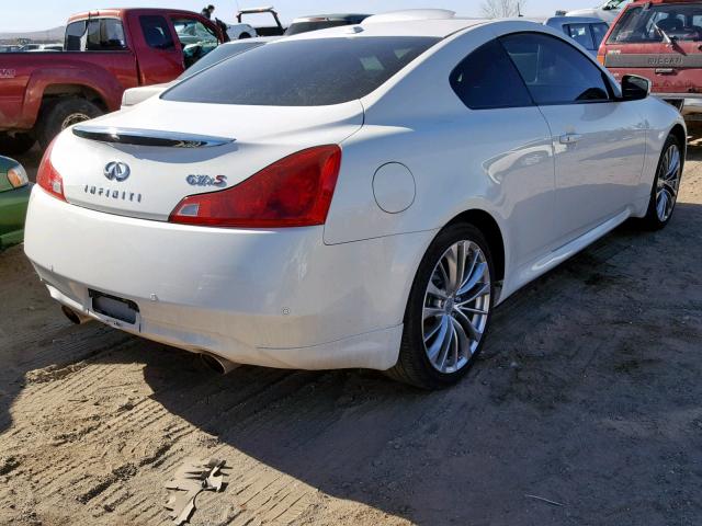 JN1CV6EL2DM982281 - 2013 INFINITI G37 WHITE photo 4