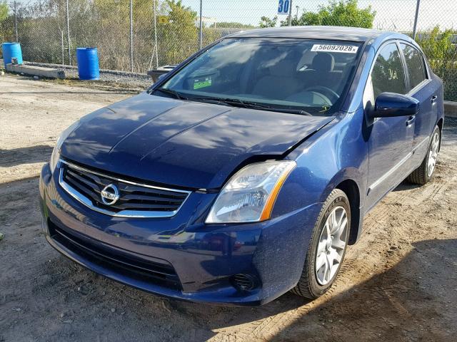 3N1AB6AP9CL725488 - 2012 NISSAN SENTRA 2.0 BLUE photo 2