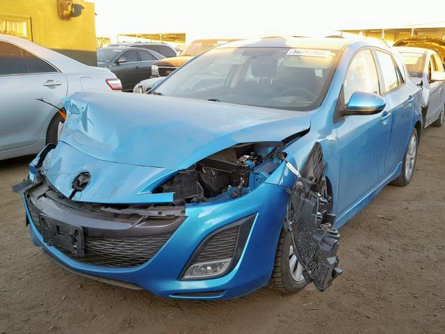 JM1BL1K61B1475998 - 2011 MAZDA 3 S BLUE photo 2