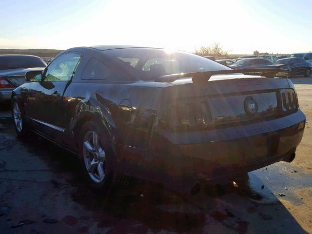 1ZVHT82H765137795 - 2006 FORD MUSTANG GT BLACK photo 3