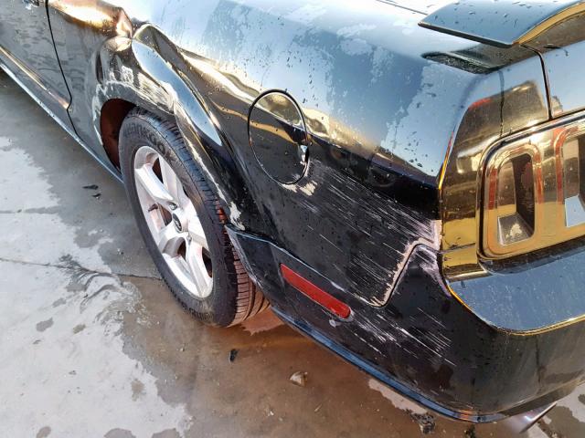 1ZVHT82H765137795 - 2006 FORD MUSTANG GT BLACK photo 9