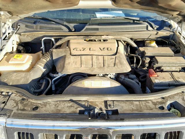 1J8HG58N38C232302 - 2008 JEEP COMMANDER SILVER photo 7